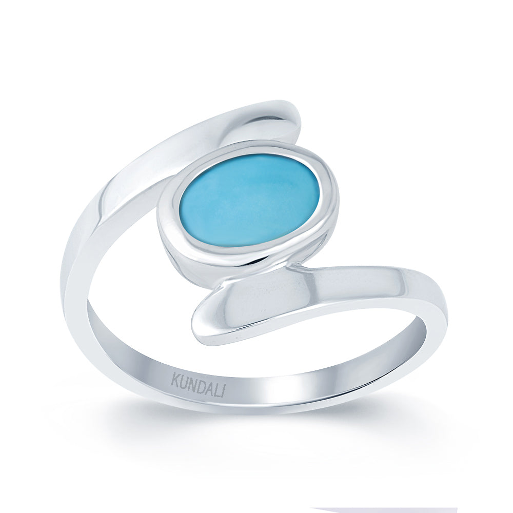 Dreamy Turquoise (Firoza) silver ring 2