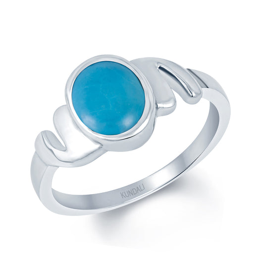 Promise Turquoise (Firoza) silver ring 1