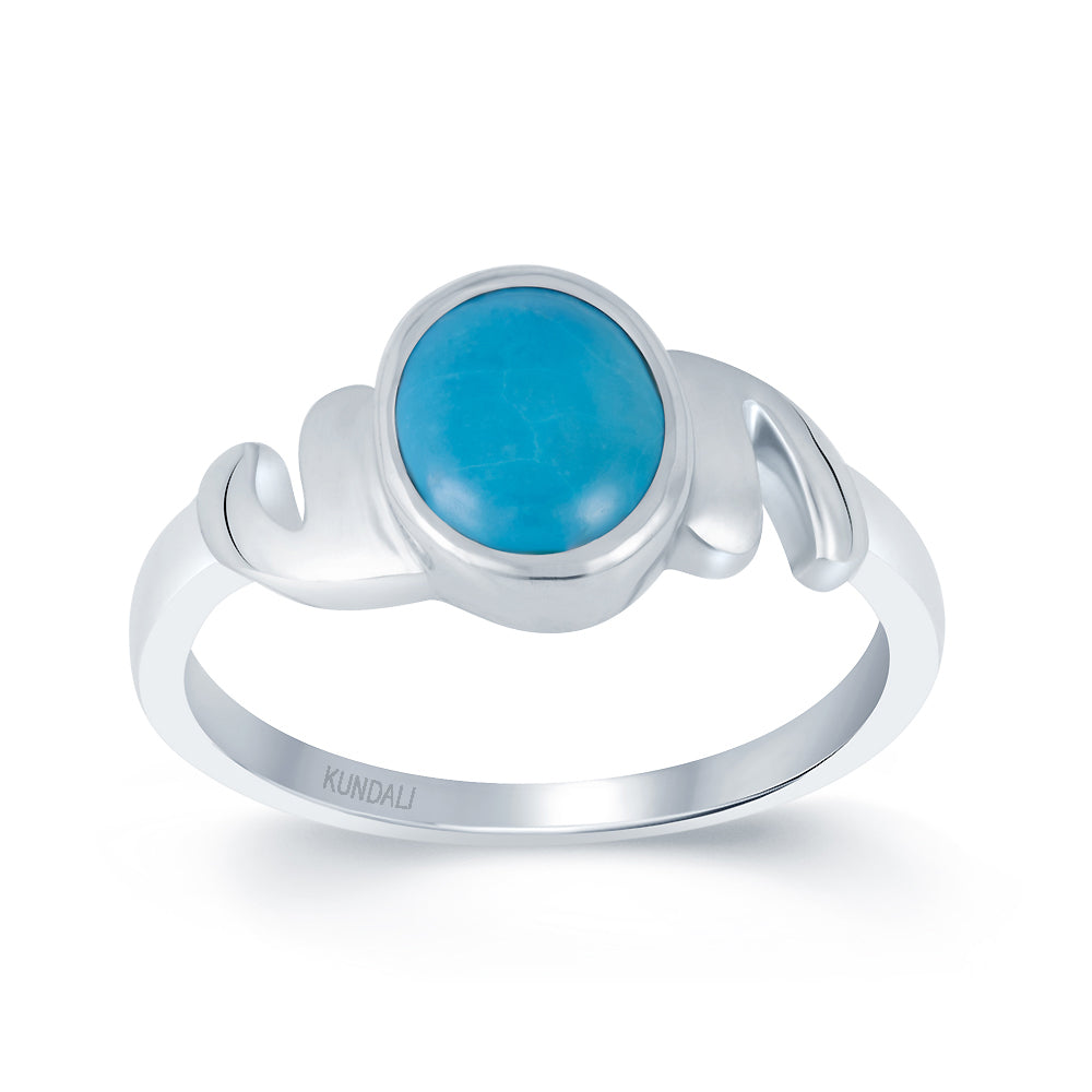 Promise Turquoise (Firoza) silver ring 2