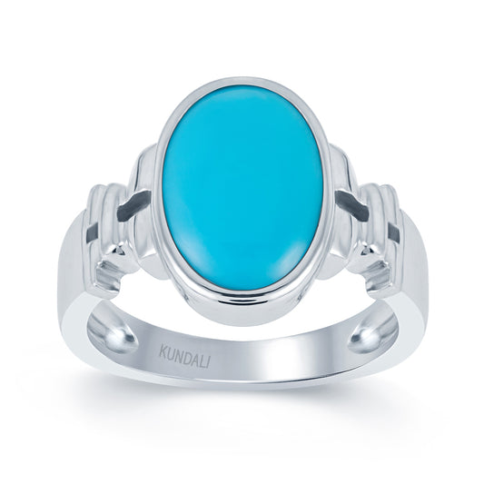 Aztec Turquoise (Firoza) silver ring 2