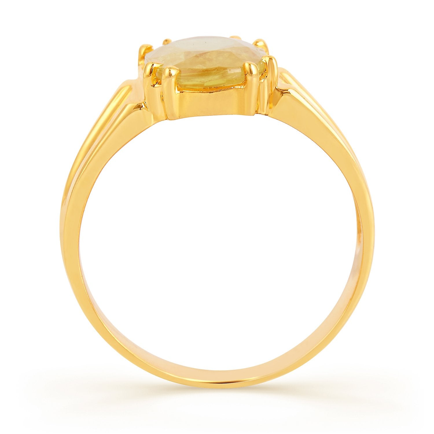 Roman Yellow sapphire (Pukhraj) gold ring 3