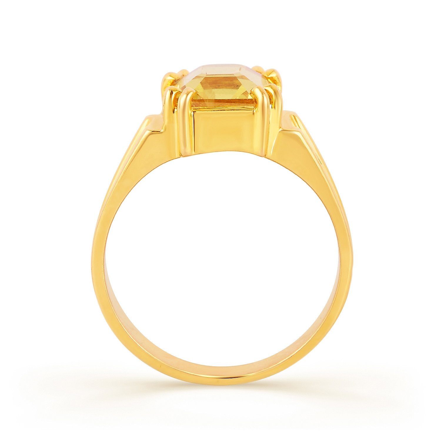 Roman Yellow sapphire (Pukhraj) gold ring 2