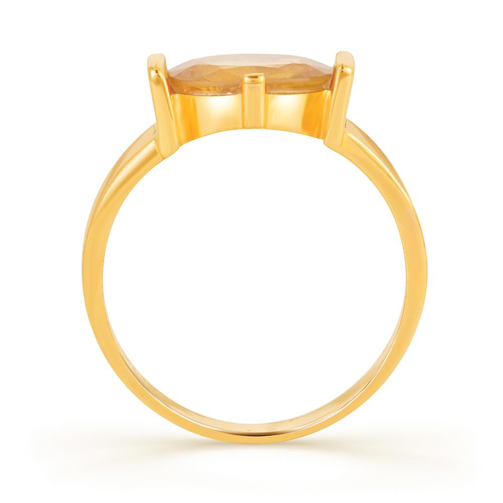 Imperial Yellow sapphire (Pukhraj) gold ring 3