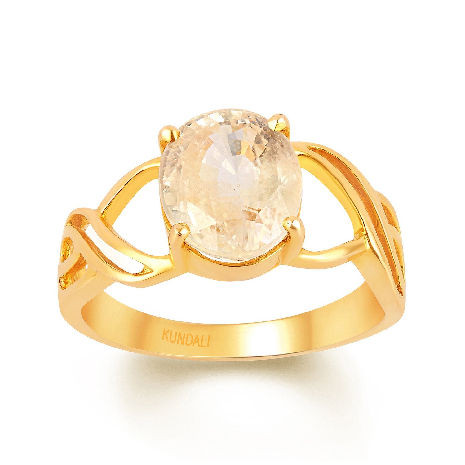 Glory Yellow sapphire (Pukhraj) gold ring 2