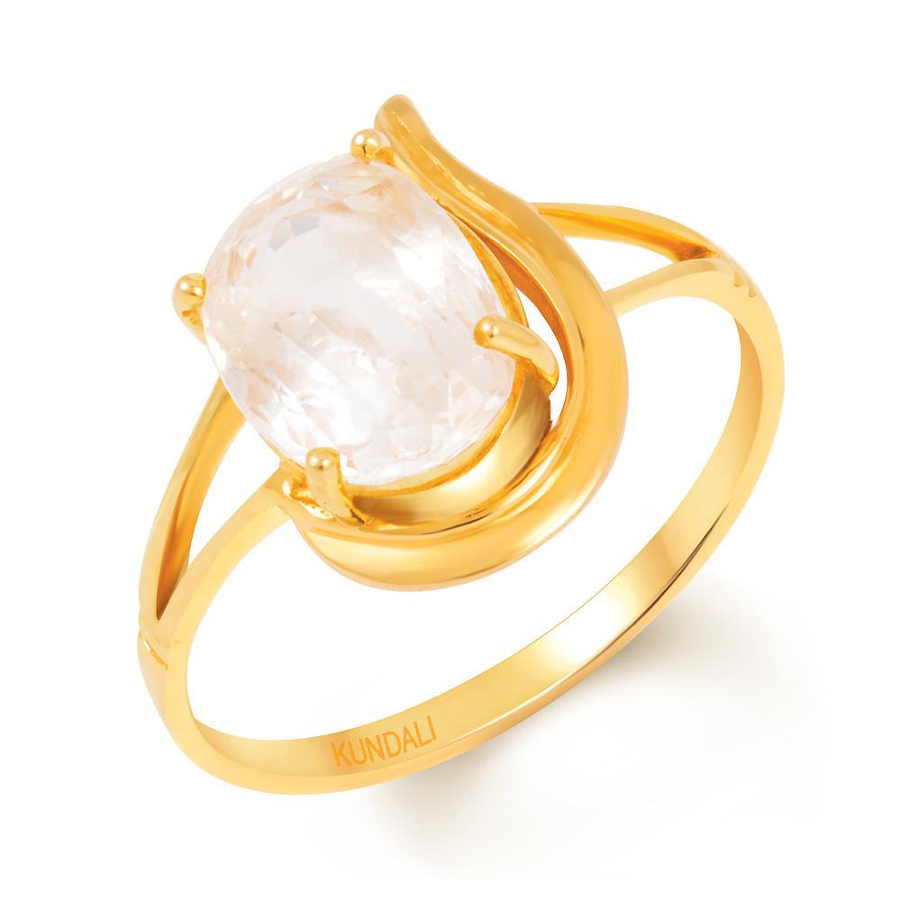 Olivia Yellow sapphire (Pukhraj) gold ring 1