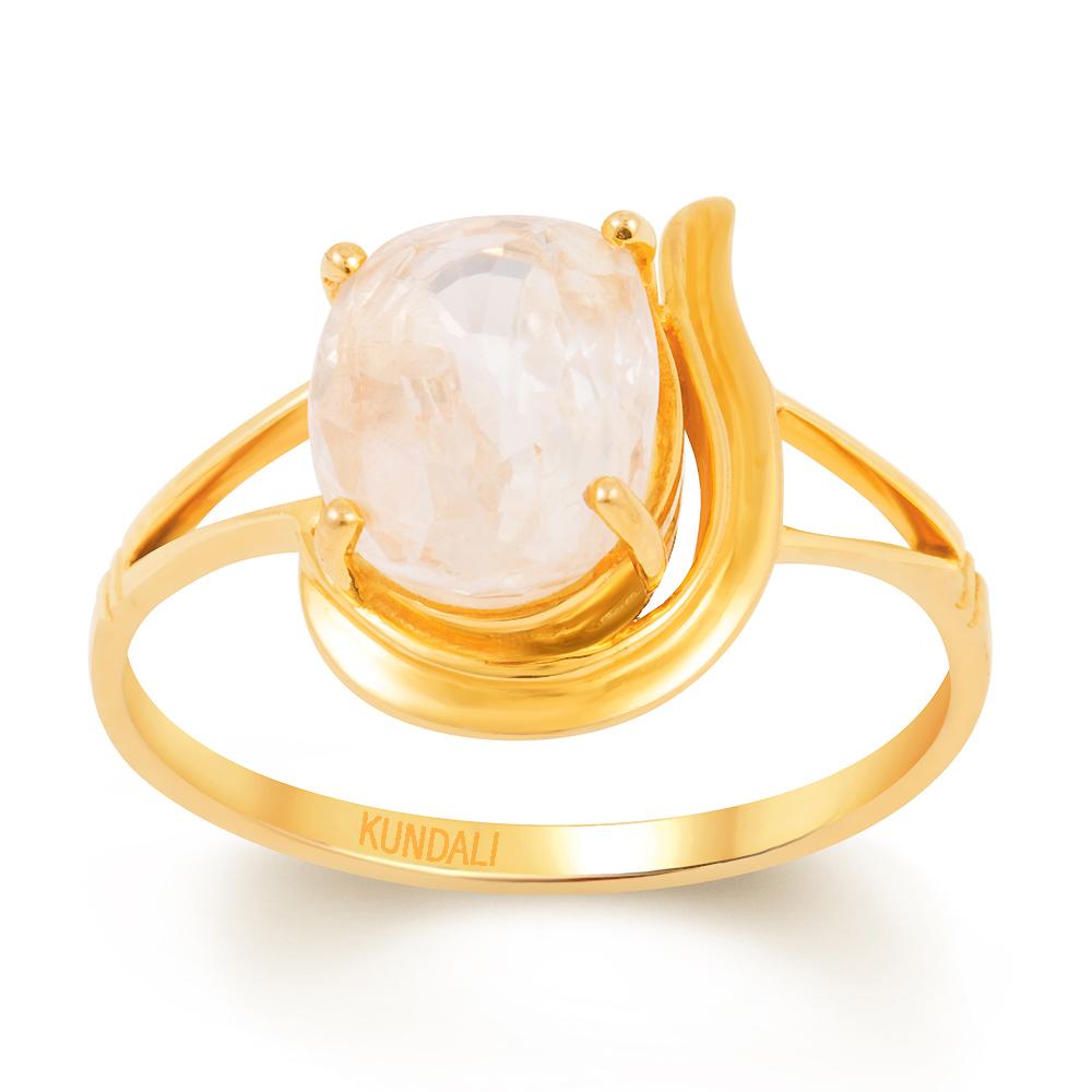 Olivia Yellow sapphire (Pukhraj) gold ring 2