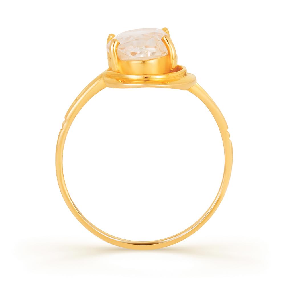 Olivia Yellow sapphire (Pukhraj) gold ring 3