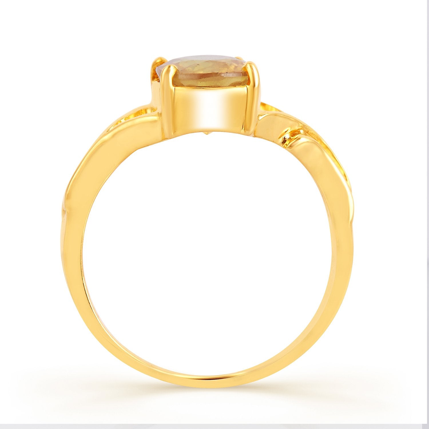 Viva Yellow sapphire (Pukhraj) gold ring 3