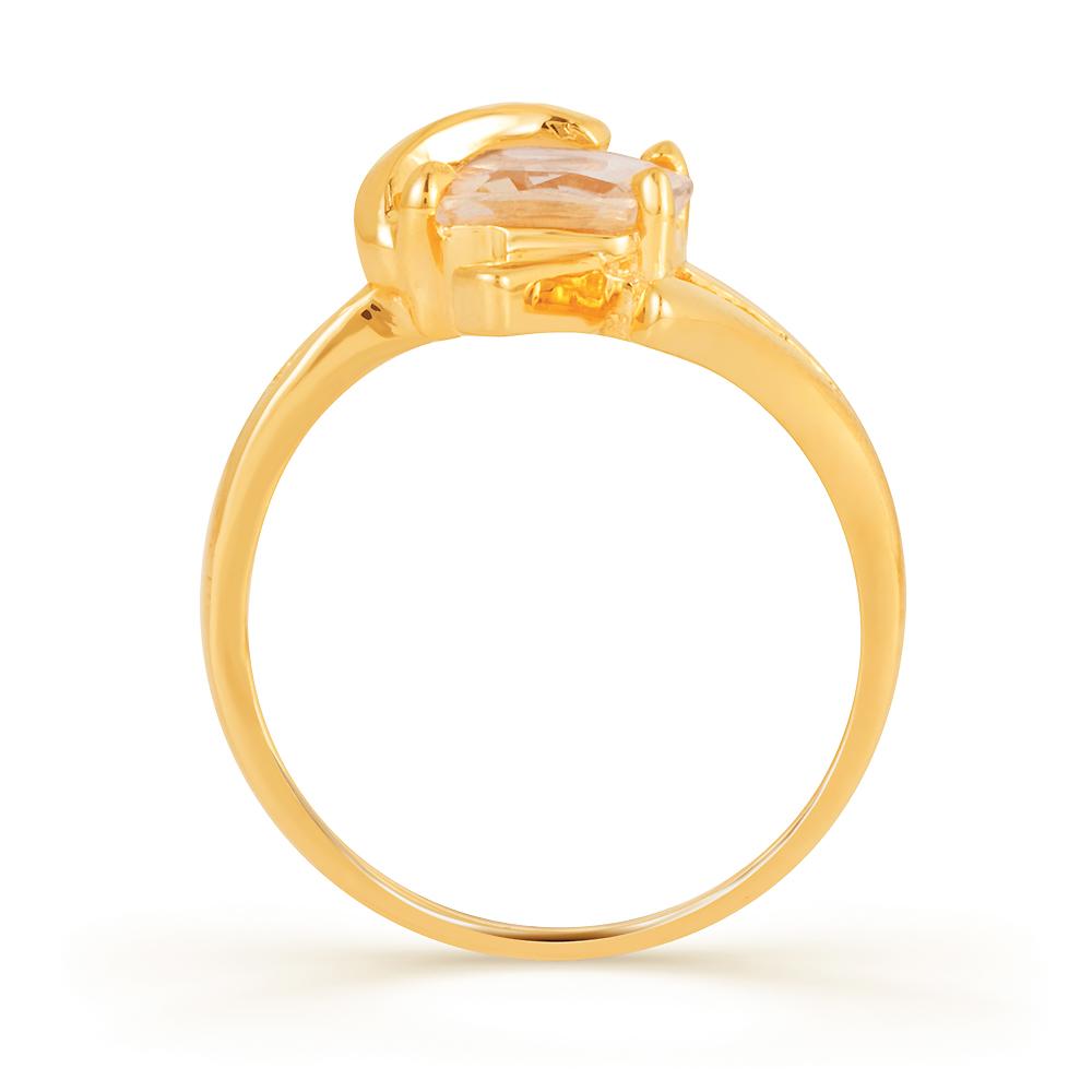 Nora Yellow sapphire (Pukhraj) gold ring 3