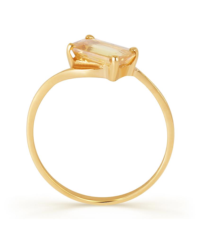 Arya Yellow sapphire (Pukhraj) gold ring 3